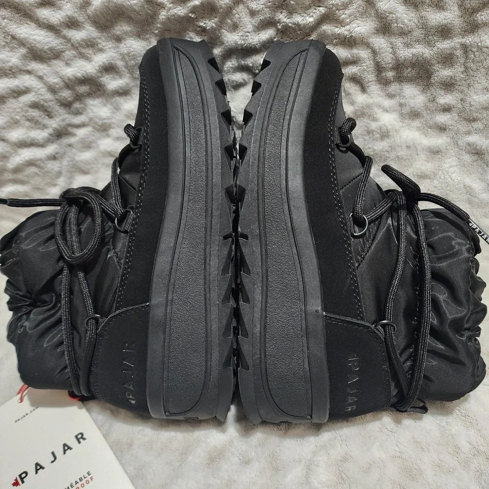 Pajar Canada Taya Women's Ankle Snow Winter Boots Waterproof Outdoor Sz 5 Black